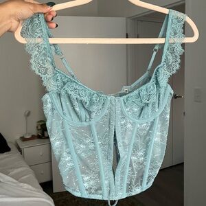 Urban Outfitters Teal Lace Camisole